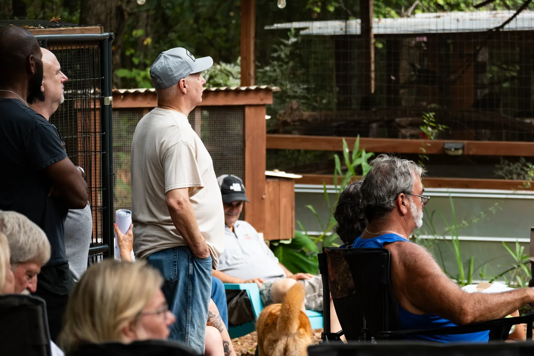 GGBBA members visiting an aviculture setting